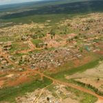 Aerial view of Moxico Angola, site of fistula education and outreach efforts