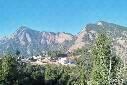 Remote mountain village in Nepal